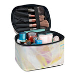 Bright Holographic Print Travel Makeup Bag