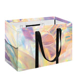 Bright Holographic Print Utility Tote Bag