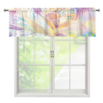 Bright Holographic Print Window Valance
