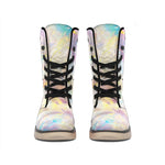 Bright Holographic Print Winter Boots
