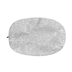 Bright Silver (NOT Real) Glitter Print Car Side Mirror Covers