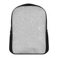 Bright Silver (NOT Real) Glitter Print Casual Backpack