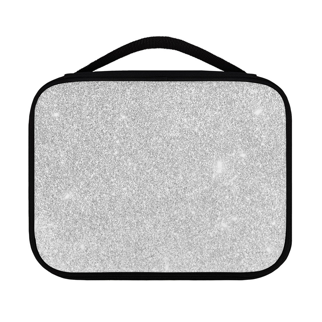 Bright Silver (NOT Real) Glitter Print Classic Bible Case