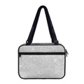 Bright Silver (NOT Real) Glitter Print Double Strap Bible Bag