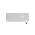 Bright Silver (NOT Real) Glitter Print Extended Mouse Pad