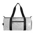 Bright Silver (NOT Real) Glitter Print Gym Bag