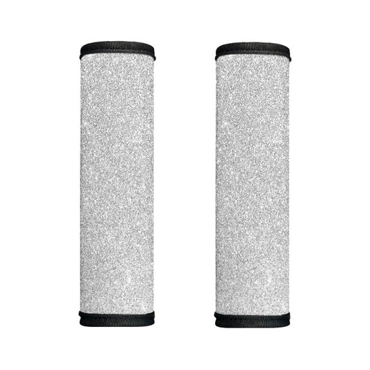 Bright Silver (NOT Real) Glitter Print Handle Covers