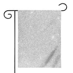 Bright Silver (NOT Real) Glitter Print House Flag