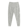 Bright Silver (NOT Real) Glitter Print Jogger Pants