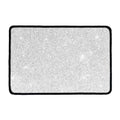 Bright Silver (NOT Real) Glitter Print Kitchen Mat