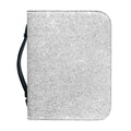 Bright Silver (NOT Real) Glitter Print Leather Bible Cover