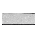 Bright Silver (NOT Real) Glitter Print Long Kitchen Mat