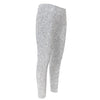 Bright Silver (NOT Real) Glitter Print Men's Compression Pants