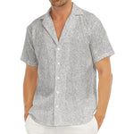 Bright Silver (NOT Real) Glitter Print Men's Deep V-Neck Shirt