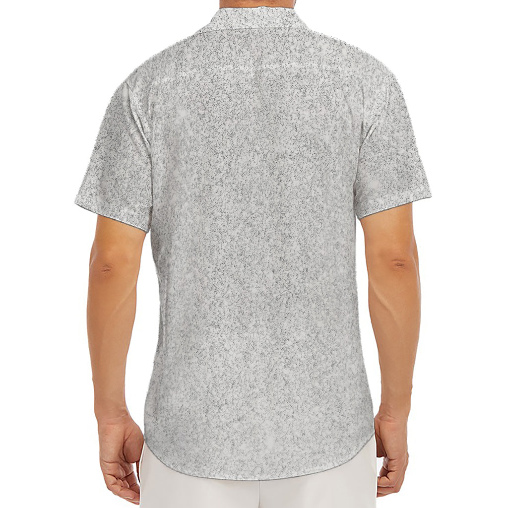 Bright Silver (NOT Real) Glitter Print Men's Deep V-Neck Shirt