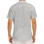 Bright Silver (NOT Real) Glitter Print Men's Deep V-Neck Shirt