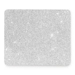 Bright Silver (NOT Real) Glitter Print Mouse Pad