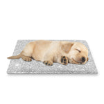 Bright Silver (NOT Real) Glitter Print Pet Cooling Mat Cover