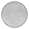Bright Silver (NOT Real) Glitter Print Round Floor Mat
