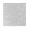 Bright Silver (NOT Real) Glitter Print Silk Bandana
