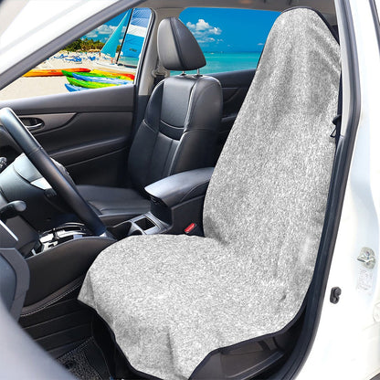Bright Silver (NOT Real) Glitter Print Waterproof Car Seat Cover