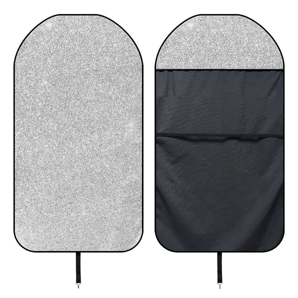 Bright Silver (NOT Real) Glitter Print Waterproof Car Seat Cover