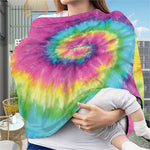 Bright Spiral Tie Dye Print Baby Seat Cover