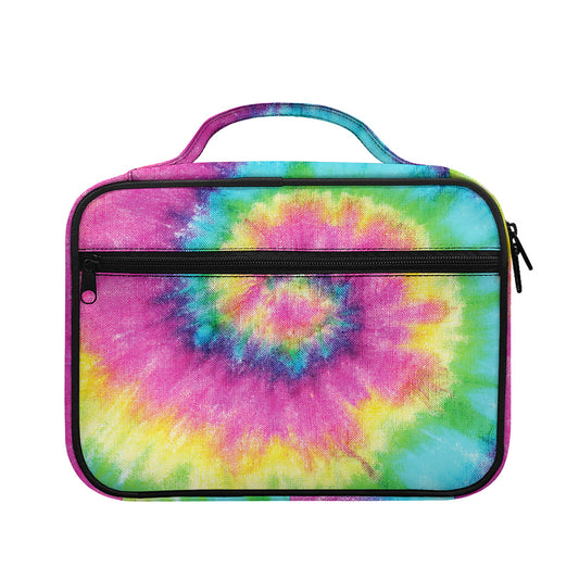 Bright Spiral Tie Dye Print Briefcase Bible Bag