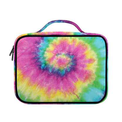 Bright Spiral Tie Dye Print Briefcase Bible Bag