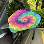Bright Spiral Tie Dye Print Car Side Mirror Covers