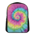 Bright Spiral Tie Dye Print Casual Backpack