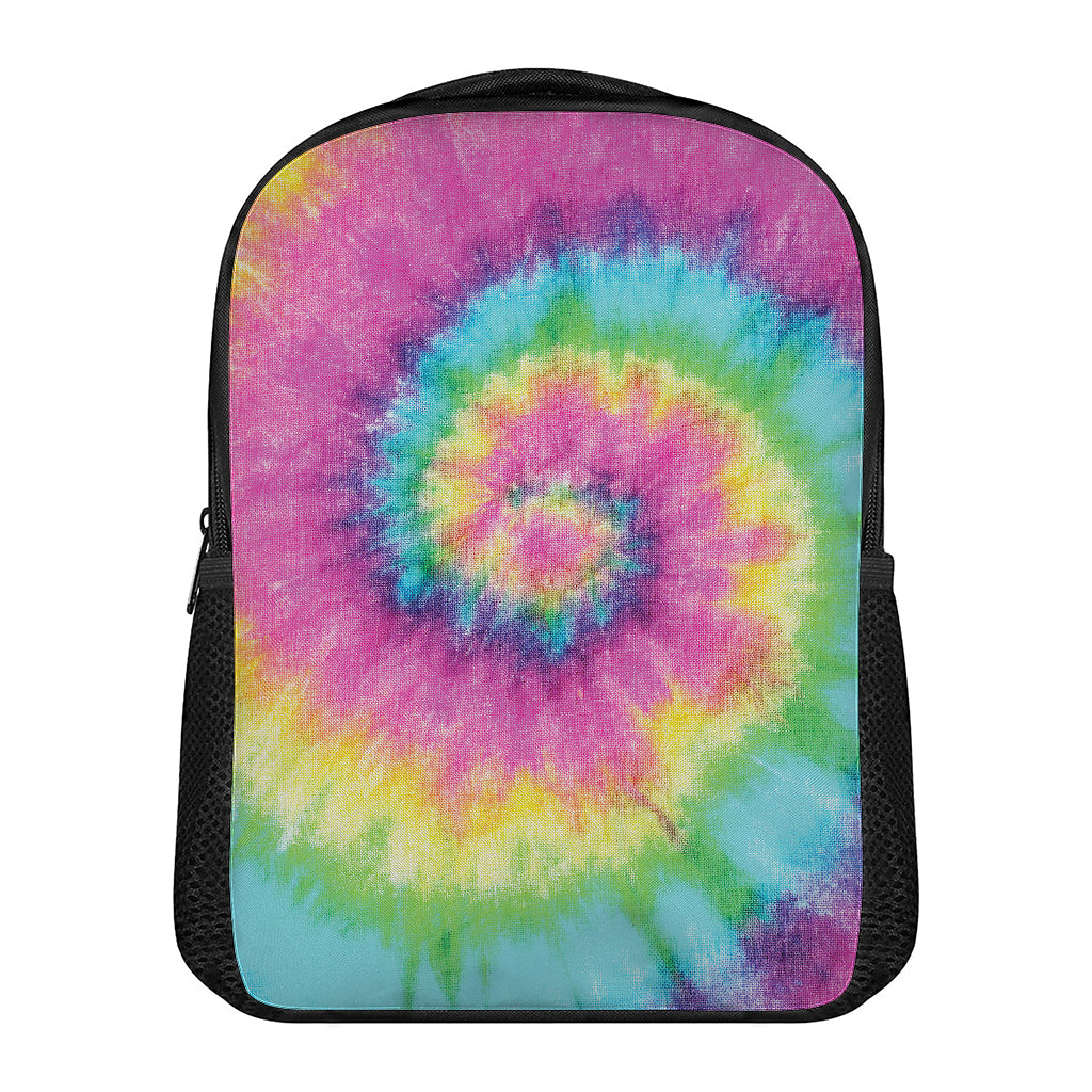 Bright Spiral Tie Dye Print Casual Backpack