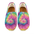 Bright Spiral Tie Dye Print Casual Shoes