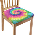 Bright Spiral Tie Dye Print Chair Cushion Cover