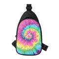 Bright Spiral Tie Dye Print Sling Bag