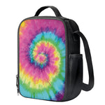 Bright Spiral Tie Dye Print Crossbody Lunch Bag