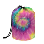 Bright Spiral Tie Dye Print Drawstring Makeup Bag