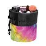 Bright Spiral Tie Dye Print Drawstring Makeup Bag