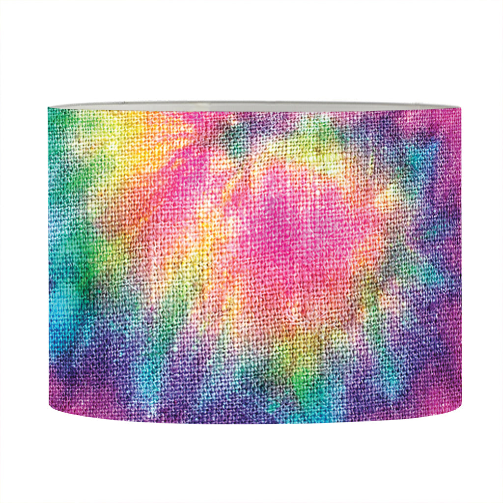 Bright Spiral Tie Dye Print Drum Lamp Shade