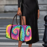 Bright Spiral Tie Dye Print Duffle Bag