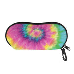 Bright Spiral Tie Dye Print Glasses Case