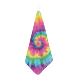 Bright Spiral Tie Dye Print Hand Towel