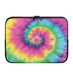 Bright Spiral Tie Dye Print Laptop Sleeve