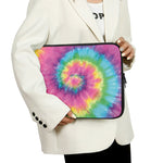 Bright Spiral Tie Dye Print Laptop Sleeve