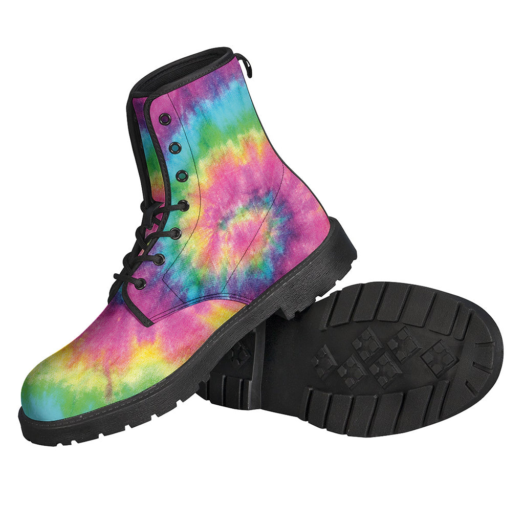Bright Spiral Tie Dye Print Backpack