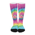 Bright Spiral Tie Dye Print Long Socks