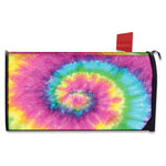 Bright Spiral Tie Dye Print Mailbox Cover