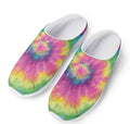 Bright Spiral Tie Dye Print Mesh Casual Shoes