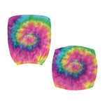 Bright Spiral Tie Dye Print Office Chair Cover