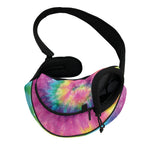 Bright Spiral Tie Dye Print Pet Sling Carrier